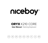 Niceboy K210 CORE ORYX Gaming Keyboard Používateľská príručka