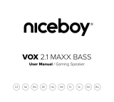 Niceboy VOX 2.1 Maxx Bass Používateľská príručka