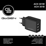 Gogen ACH 301W, ACH 301B 3x USB Charger Používateľská príručka
