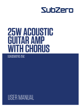 Sub-Zero SZACOUSTIC-25C 25W Acoustic Guitar AMP Používateľská príručka