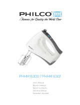 Philco PHHM 6300 Používateľská príručka