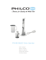 Philco PHHB 6620 Používateľská príručka