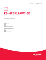 Sharp ES-HFB912AWC-EE Washing Machine Používateľská príručka