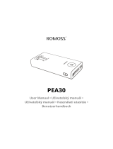 ROMOSS PEA30 Používateľská príručka