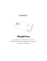 ROMOSS PEA40 Pro Používateľská príručka