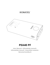 ROMOSS PEA40 PF Používateľská príručka