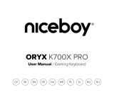 Niceboy ORYX K700X PRO Gaming Keyboard Používateľská príručka