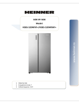 Heinner HSBS-520NFXF+ Side by Side Refrigerator Používateľská príručka