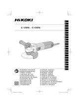 Hikoki G-12SRA light and compact small angle grinder Používateľská príručka