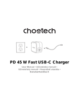 CHOETECH PD8007 Používateľská príručka