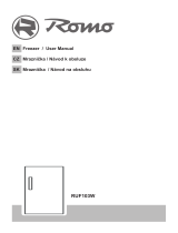 Romo RUF103W Drawer Freezer Používateľská príručka