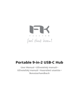 FeeLTEK B09FRZS2HP Portable 9-in-2 USB-C Hub Používateľská príručka