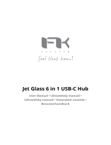 FeeLTEK Jet Glass 6 in 1 USB-C Hub Používateľská príručka