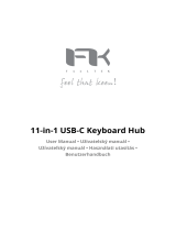 FeeLTEK 11-in-1 USB-C Keyboard Hub Používateľská príručka