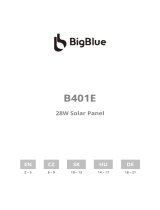 BigBlue B401E 28W Solar Charger Používateľská príručka