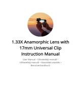 APL 1.33X Anamorphic Lens 17mm Universal Clip Používateľská príručka