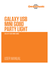 Gear4music MINI-GOBO GALAXY USB PARTY LIGHT Používateľská príručka