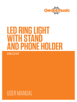 Gear4music G4M-LED-KIT LED RING LIGHT STAND AND PHONE HOLDER Používateľská príručka