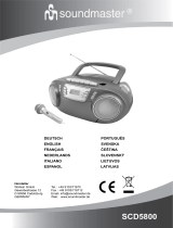 Soundmaster SCD5800 Používateľská príručka