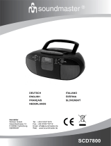 Soundmaster SCD7800 Používateľská príručka