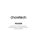 CHOETECH PD5009 Používateľská príručka