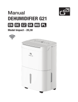 G21 20, 30 Dehumidifier Používateľská príručka