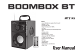 media-tech media-tech MT3145 BoomBox BT Wireless Speaker Používateľská príručka