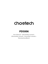 CHOETECH PD5006 Používateľská príručka