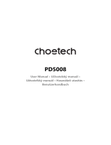 CHOETECH PD5008 Používateľská príručka