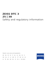 Zeiss DTC 3 Používateľská príručka