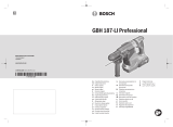 Bosch GBH 187-LI Používateľská príručka