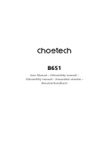 CHOETECH B651 Používateľská príručka