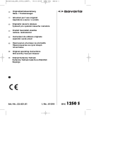 Bavaria BVC 1250 S Návod na používanie