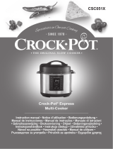 Crock-Pot Express programmable 5.6 l CSC051X-01 Návod na obsluhu