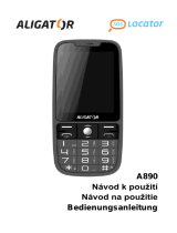 Aligator A890 GPS Senior Návod na používanie