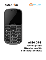 Aligator A880 GPS Senior Návod na používanie