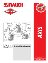 Rauch Quick-Hitch Adapter AXIS 30 Návod na inštaláciu