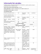 Dometic GLO-A400 - Product Information Sheet Informácie o produkte