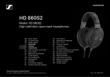 Sennheiser HD 660S2 High-Definition Open-Back Headphones Užívateľská príručka