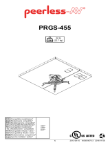 Peerless PRGS-455 Návod na inštaláciu
