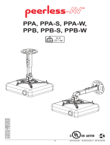 Peerless PPA-W Návod na inštaláciu