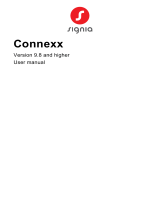 Signia Connexx 9.11 Užívateľská príručka