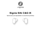 Signia KIT Silk C&G 5IX Užívateľská príručka
