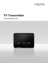 Signia TV TRANSMITTER Užívateľská príručka
