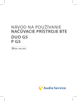 AUDIOSERVICE DUO 12 G5 Používateľská príručka