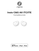 Signia Insio C&G 7AX ITC Užívateľská príručka