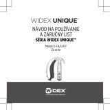 Widex UNIQUE U-FA 440 DEMO Užívateľská príručka