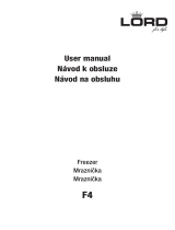 LORD F4 Freezer Používateľská príručka