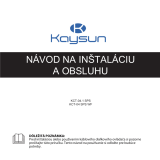 Kaysun Individual Wired Controller KCT-04.1 SPS / KCT-04 SPS WF Používateľská príručka