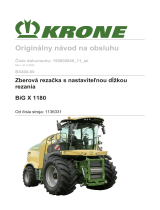 Krone BA BiG X 1180 (BX404-60) Návod na používanie